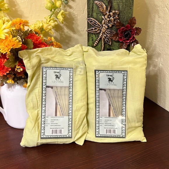 karma living Other - NWT! 2 Karma Living Embroidered Curtains 44x88